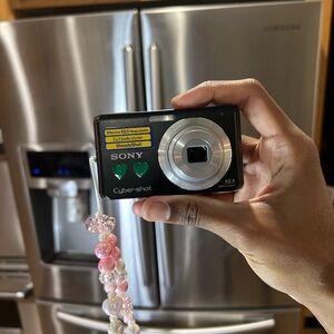 Used Black Sony Steady-shot DSC-W180 10.1MP Digital Camera w/ battery